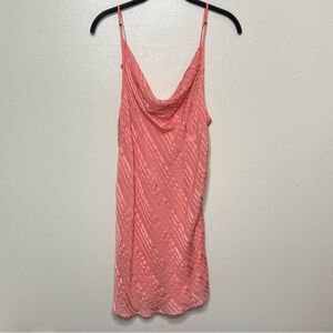 Valerie Steven’s Mini Silk Striped Slip Dress Size M